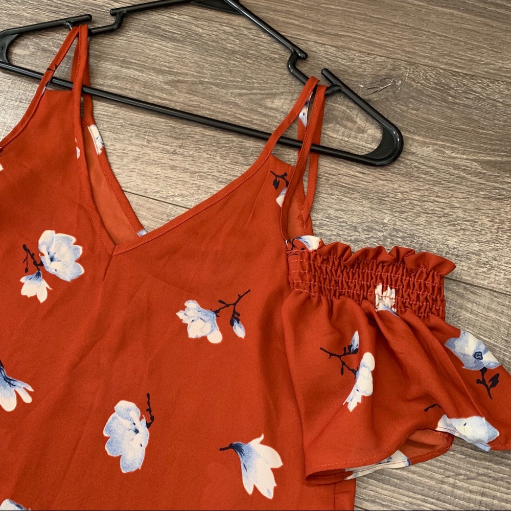 Floral Off The Shoulder Top